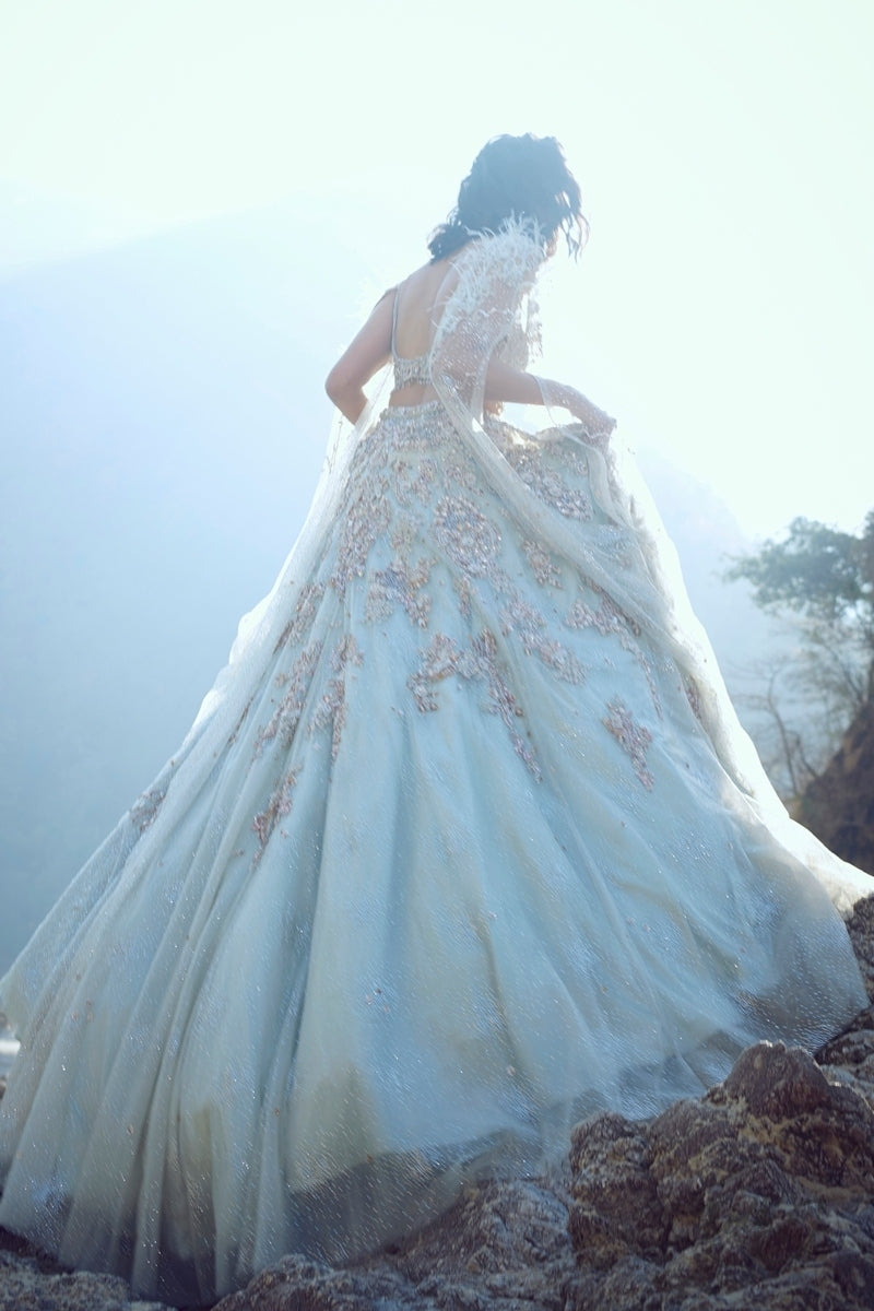 "Magnolia" Tulle Lehenga