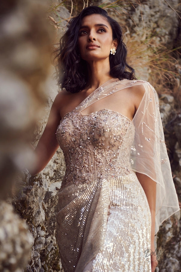 "Evelyn" Sequins Gown