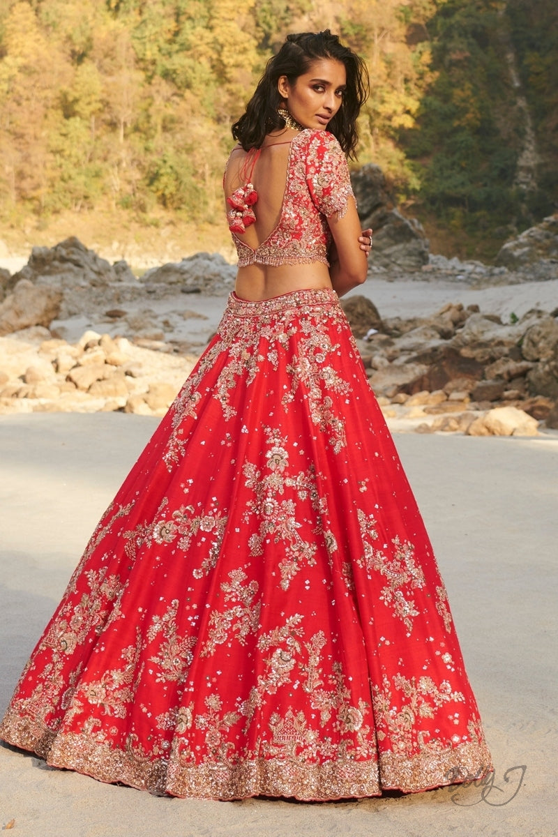 "Nyrah" Silk Lehenga Set