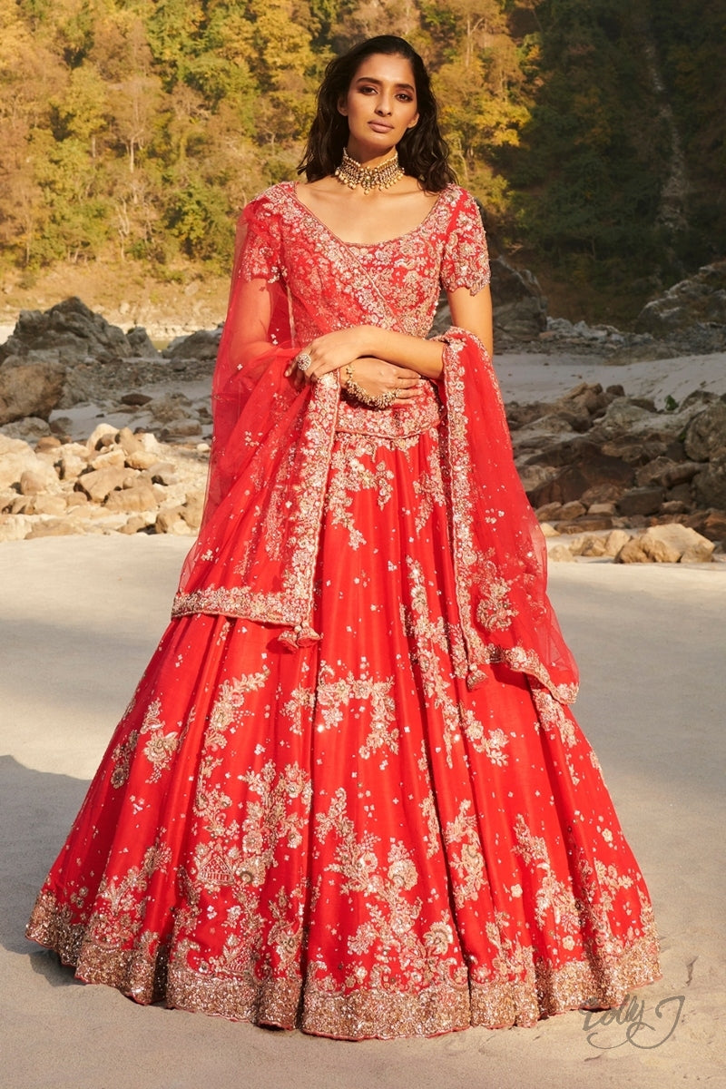 "Nyrah" Silk Lehenga Set