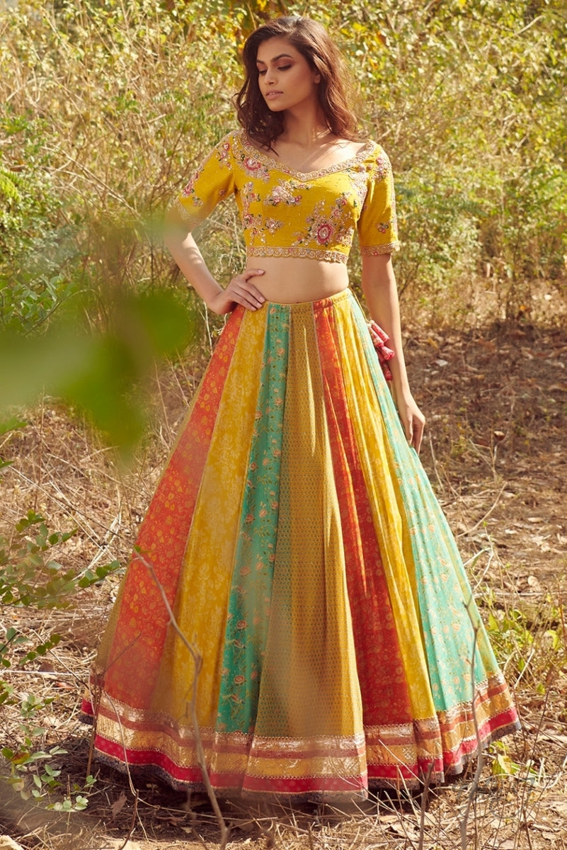 "Norah" Chiffon Lehenga Set