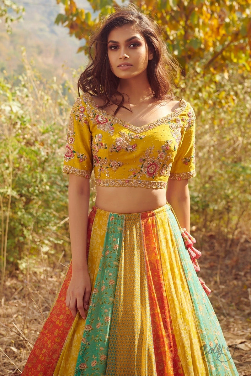 "Norah" Chiffon Lehenga Set