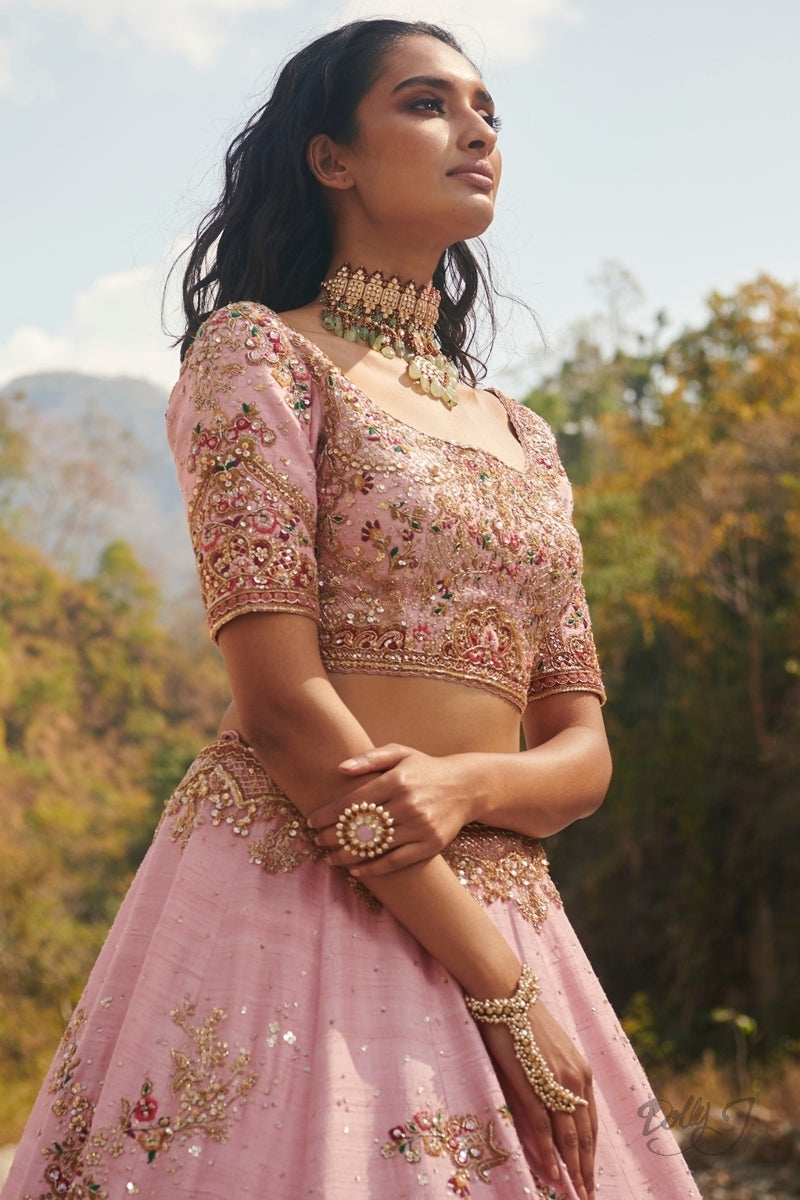 "Rubene" Silk Lehenga Set