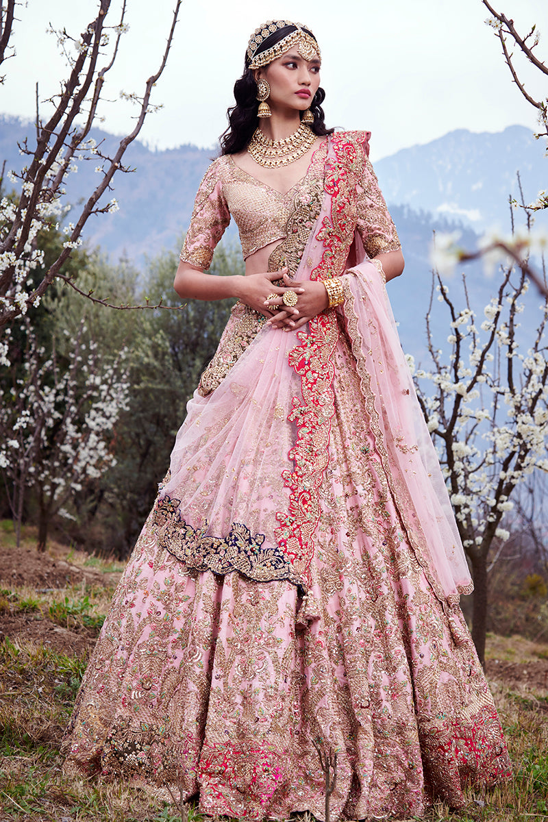 "Cyan Dust" Bridal Lehenga Set