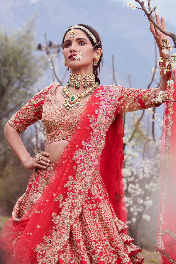 From her classic red lehenga to that exquisite jewellery set - everything  is absolute perfection ❤️ | Red lehenga, Indian bridal wear, Fashion