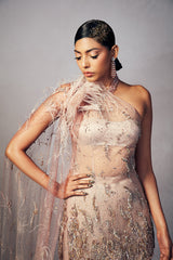“ Terri “ Shimmer Tulle Sharara Suit Set