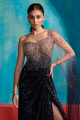 "Amber" Saree Gown