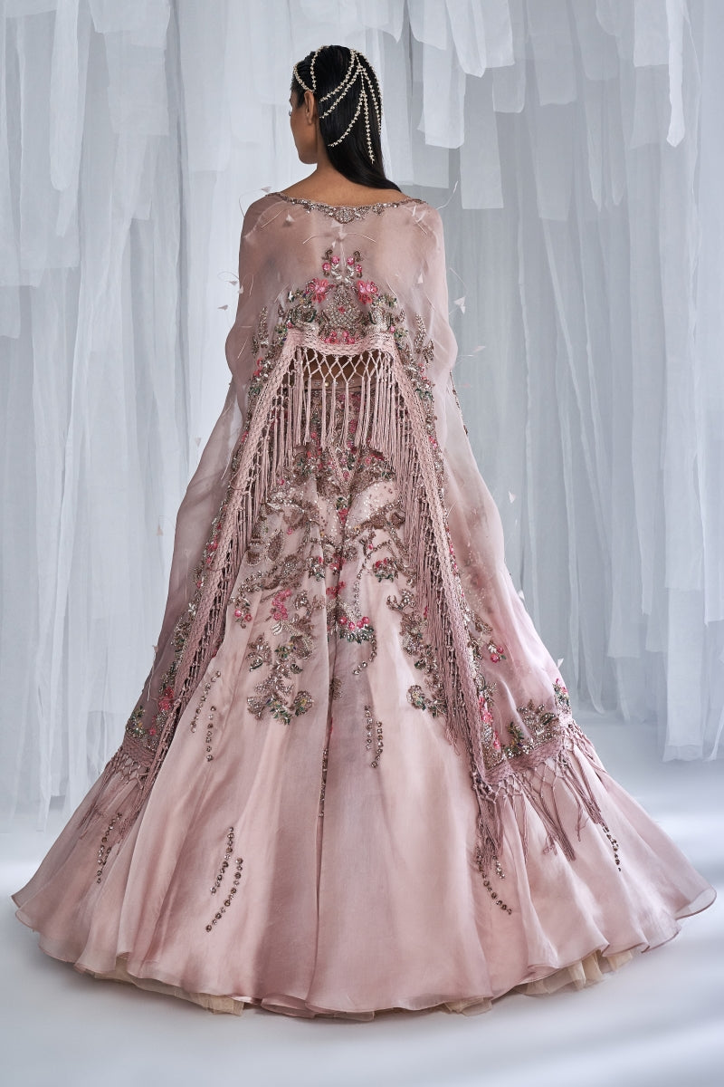 "Rosalie"  Organza Lehenga Set